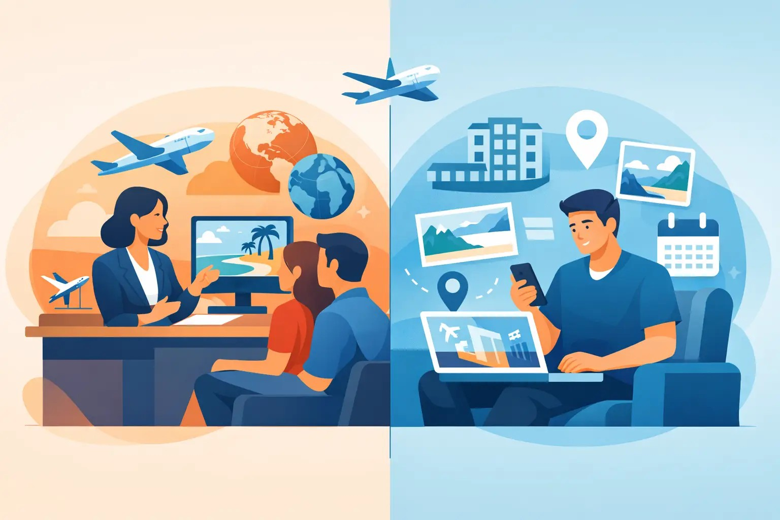 Travel Advisor vs Online Booking Compared